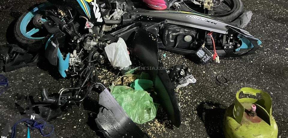  Pemotor Tak Sadarkan Diri Usai Hantam Truk Elpiji di Nambo