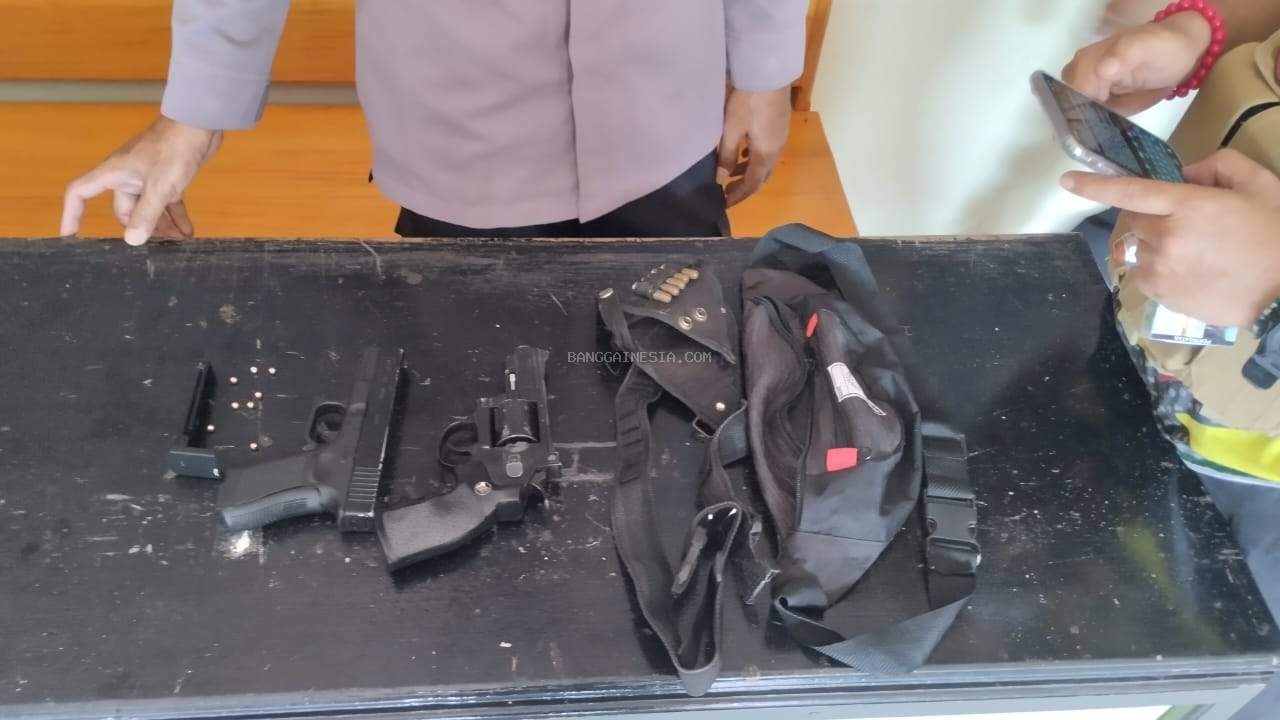  Kerap Dipakai Menakuti Warga, Polsek Pagimana Sita Dua Pucuk Airsoft Gun
