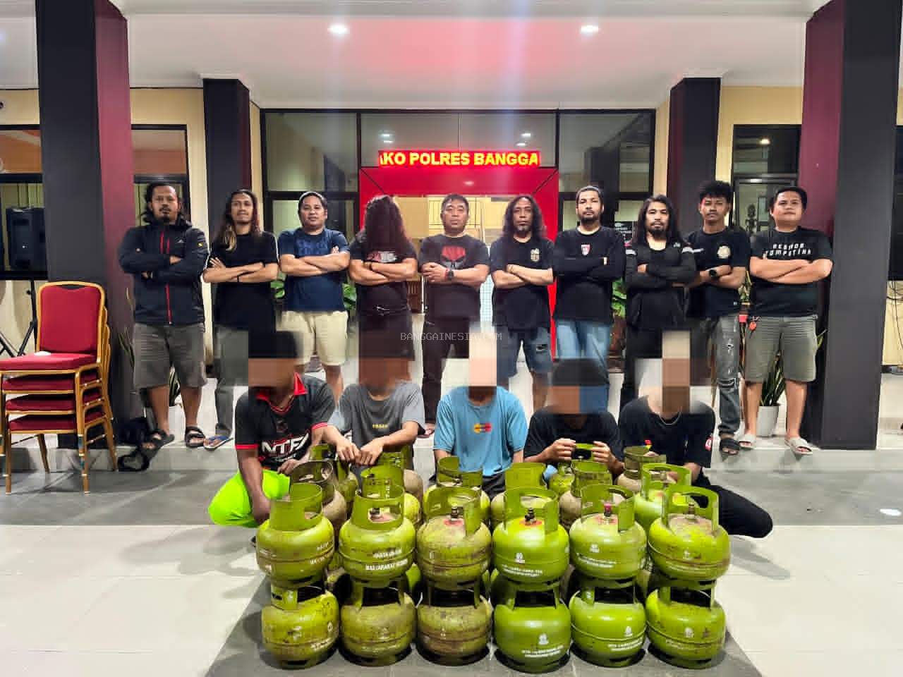  Curi 189 Tabung Elpiji, 5 Pria di Luwuk Banggai Ditangkap Polisi