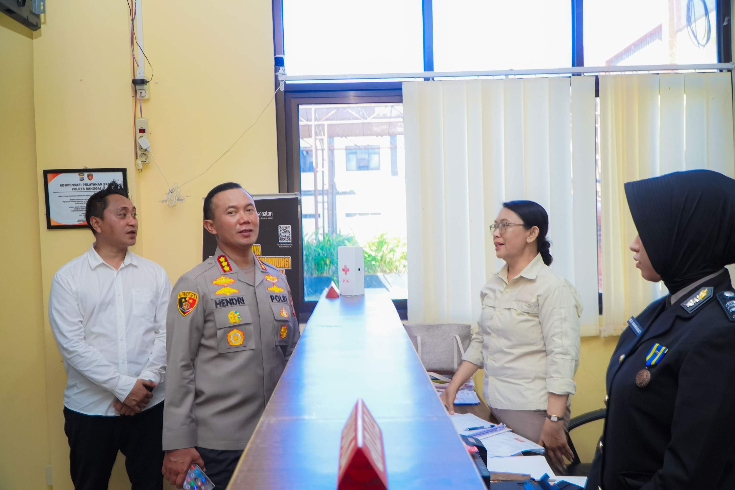 Pastikan Kinerja Prima, Kapolresta Banggai Cek Langsung Layanan Publik
