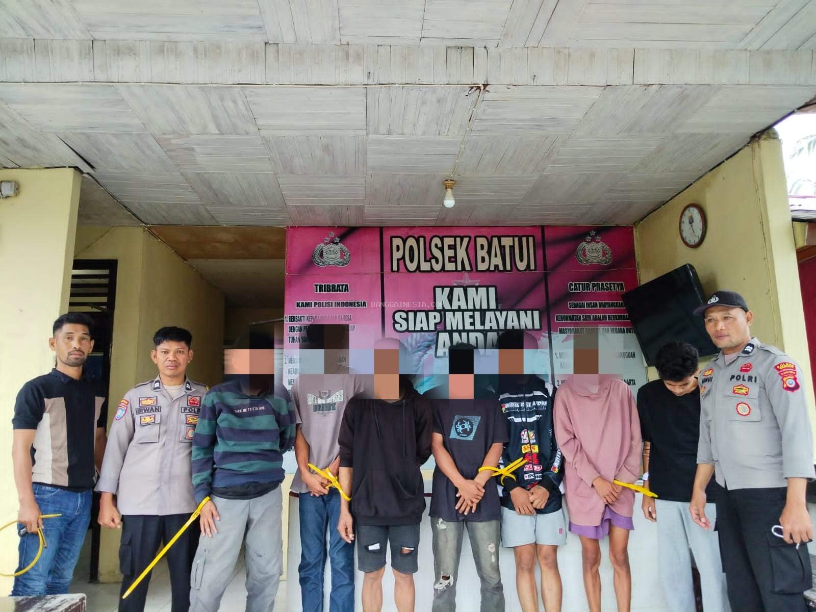 Polsek Batui Bekuk Tujuh Pelaku Pencurian di Toko 99 Sisipan