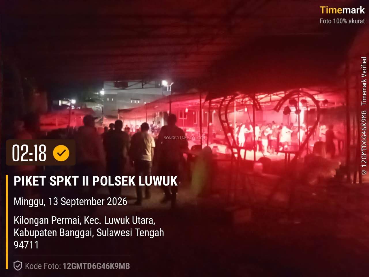 Respon Cepat Call Center 110, Polisi Hentikan Musik Hiburan Malam Hajatan di Luwuk